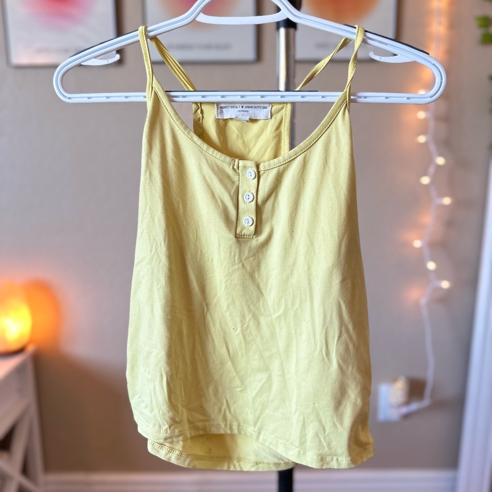 Urban Outfitters Yellow Tank Top